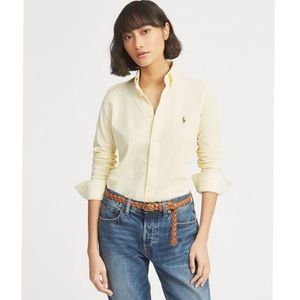 RALPH LAUREN | Knit Cotton Oxford Shirt